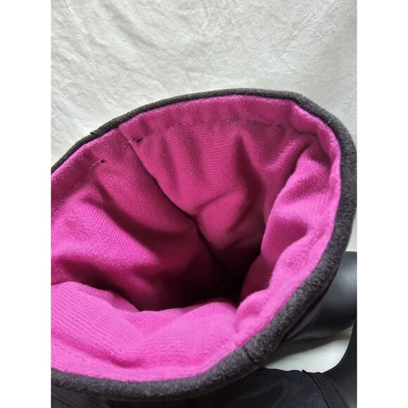 Crocs CLAIRE Women's Size 7 Black Insulated Waterproof Rain Snow Pull On BOOTS - Picture 10 of 14